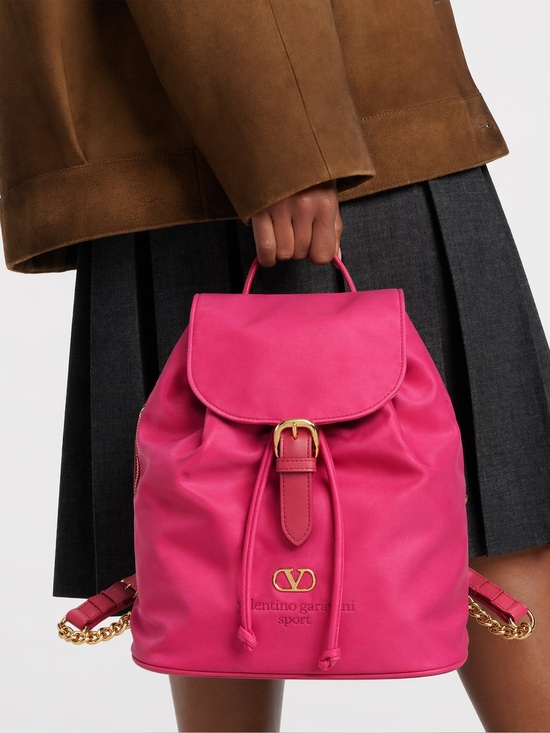 VALENTINO GARAVANI Nylon Backpack Pink Vintage main image 12